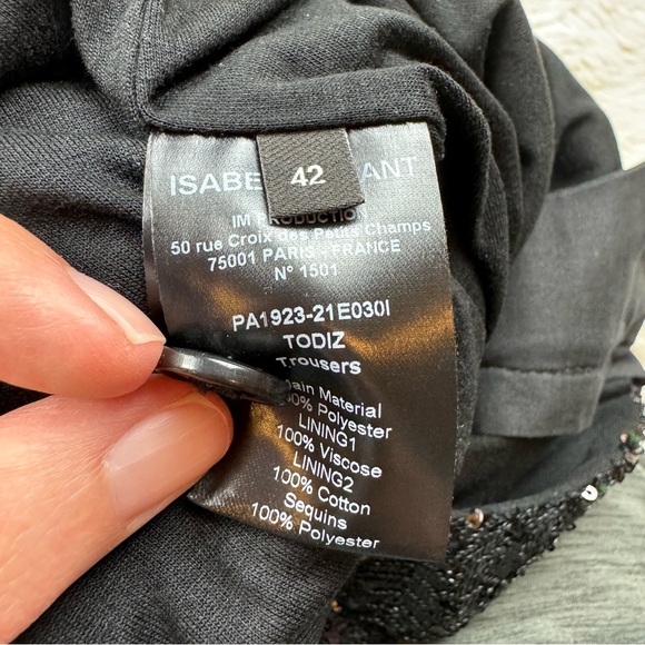 Isabel Marant Todiz Sequin Pants Size 42 (US10) - Picture 4 of 13